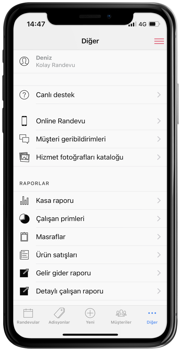 Salon yönetim sistemi